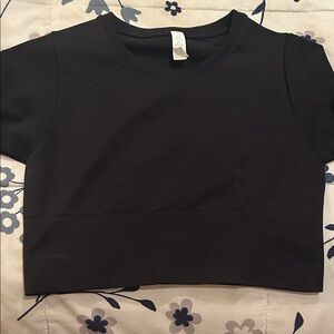 Elegant Black Women's Crop Top